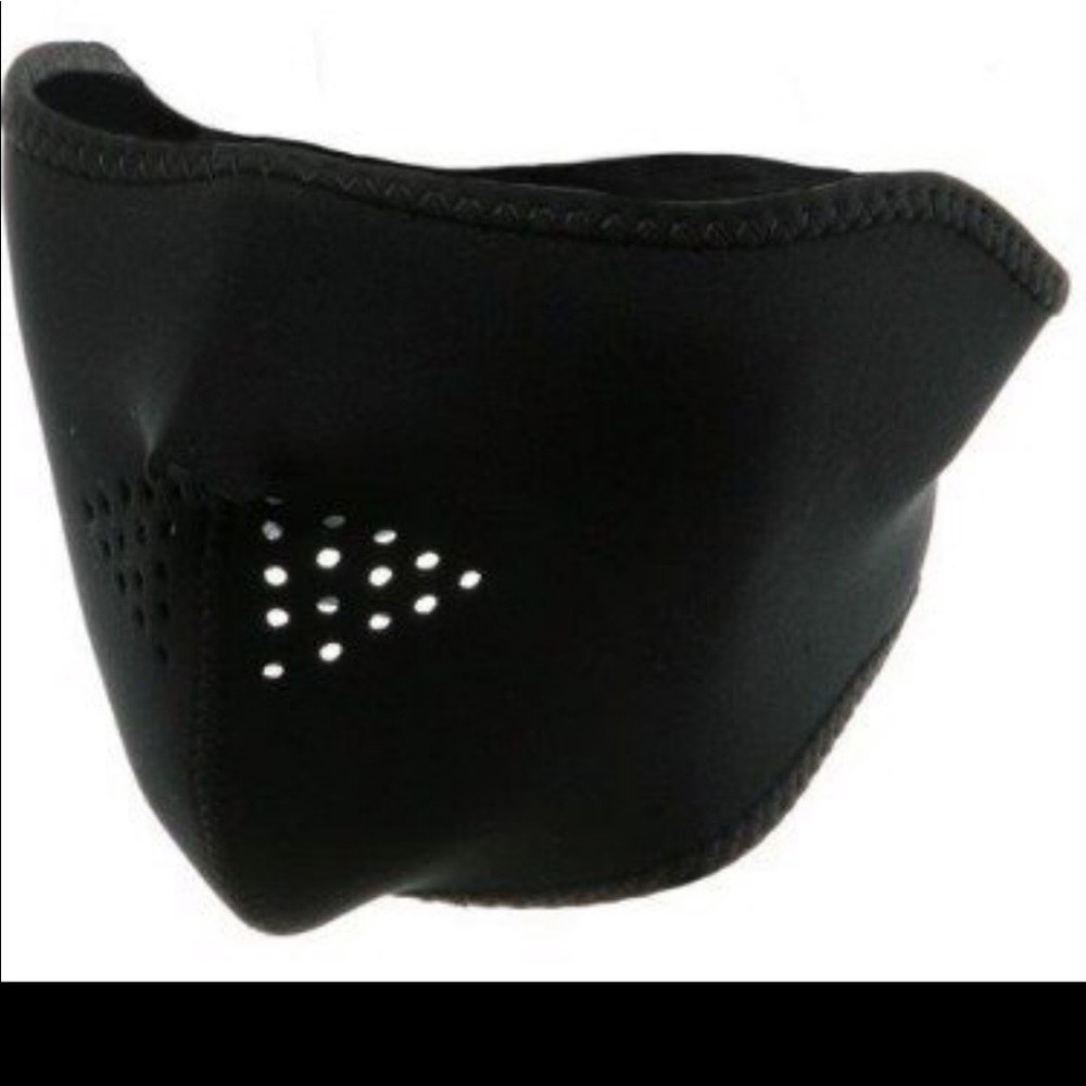 Black Neoprene Half Face Mask